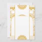 Elegante Mehndi-huwelijksuitnodiging Kaart (Achterkant)