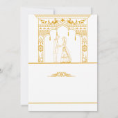 Elegante Mehndi-huwelijksuitnodiging Kaart (Achterkant)