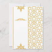 Elegante Mehndi-huwelijksuitnodiging Kaart (Achterkant)