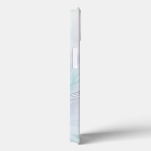 Elegante Meisje Monogrammed Pastel Regenboog Veer Case-Mate iPhone Case (Achterkant / Rechts)