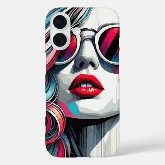 Elegante Meisje Schilderkunst Case-Mate iPhone Case (Achterkant)
