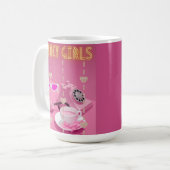 elegante meisjes koffiemok (Voorkant links)