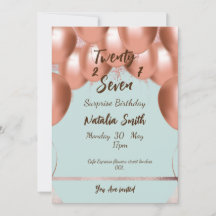 Elegante Meisjes Verjaardagskaart 27 Surprise