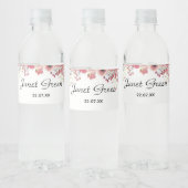 Elegante Meisjesachtige Bruiloft Waterfles Labels Waterfles Etiket (Flessen)