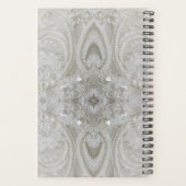 elegante meisjesachtige chic grijs crème beige wit planner (Achterkant)
