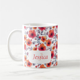 Elegante Meisjesachtige Chic Stijlvolle Moderne Ro Koffiemok