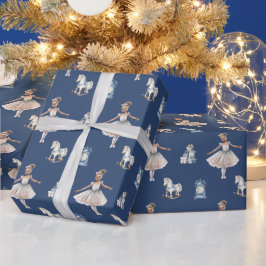 Elegante Meisjesachtige Cute Kerstmis Cadeaupapier