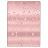 Elegante meisjesachtige faux Glitter roos gouden g Klembord (Achterkant)