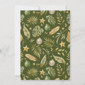 Elegante Mele Kalikimaka Foto Kerstmis Feestdagenkaart (Achterkant)