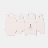 elegante melk roze Dank u Bedankdoosjes (Uitgevouwen)