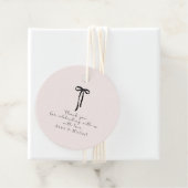 elegante melk roze Dank u Bedankjes Labels (In situ)