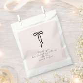 elegante melk roze Dank u Bedankzakje (Geknipt)