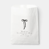 elegante melk roze Dank u Bedankzakje (Voorkant)