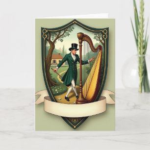 Elegante Melodie Groene Jurk Card Kaart
