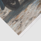 Elegante Memorial Funeral Carriage Decoupage Tissuepapier (Detail)