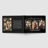 Elegante Memorial Photo Collage & Tribute Keepsake Gastenboek (Volledig)