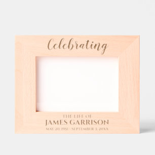 Elegante Memorial Photo Keepsake Gegraveerde Lijstjes