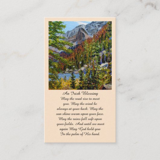 Elegante Memorial Service Uitvaart Kaart Visitekaartje (Voorkant)