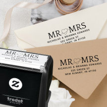 Elegante meneer en mevrouw Hart Modern Retouradres