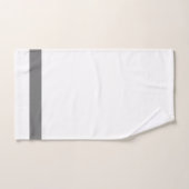 Elegante meneer en mevrouw White Grey Monogram ach Bad Handdoek (Handdoek)