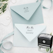 Elegante meneer & mevrouw - Kalligrafie met Serif  Zelfinktende Stempel