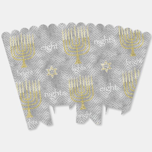 Elegante menorah's bedankdoosjes (Ongevouwen)