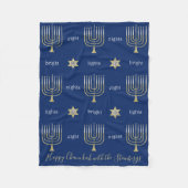 Elegante Menorahs fleece deken (Voorkant)