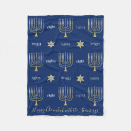 Elegante Menorahs fleece deken