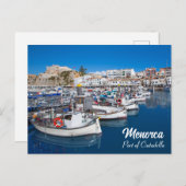 Elegante Menorca Haven van Ciutadella Briefkaart (Voorkant / Achterkant)
