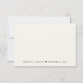Elegante Menu Keuze Cream Wedding RSVP (Achterkant)