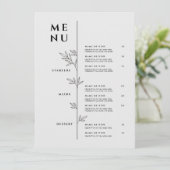 Elegante Menu - Minimalistisch Restaurantmenu (Staand voorkant)