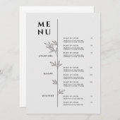 Elegante Menu - Minimalistisch Restaurantmenu (Voorkant / Achterkant)