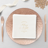 Elegante 'Merry & Bright' Kerstmis Servet