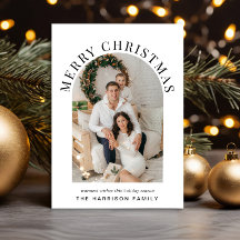 Elegante Merry Christmas Arch Foto