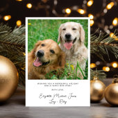 Elegante Merry Christmas Arch Foto Feestdagenkaart