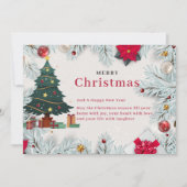 Elegante Merry Christmas Kaart Sjabloon (Voorkant)