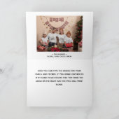 Elegante Merry Christmas Typography Fotocollage Feestdagen Kaart (Binnen)