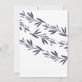 Elegante "Merry & Married" Vakantie Trouwfoto Kaart (Achterkant)