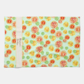 Elegante met de hand geïllustreerde Waterverf citr Theedoek (Horizontaal)