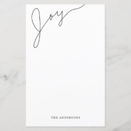 Elegante met de hand geschreven kerststationery