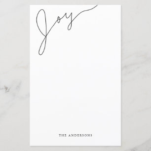 Elegante met de hand geschreven kerststationery