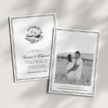 Elegante met de hand getekende zwaan vintage botan