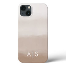 Elegante, met monogram gegraveerde initialen Mushr