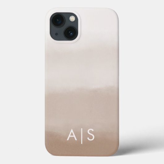 Elegante, met monogram gegraveerde initialen Mushr Case-Mate iPhone Case (Achterkant)