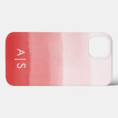 Elegante, met monogram gegraveerde initialen verva Case-Mate iPhone case (Achterkant (horizontaal))