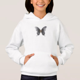 Elegante Metal Butterfly Kinder Hoodie