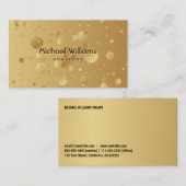 ELEGANTE METAL ORO DORADO MODERNO SIMPLE VISITEKAARTJE (Voorkant / Achterkant)