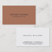 Elegante metal profesional simple brillo mate visitekaartje (Voorkant / Achterkant)