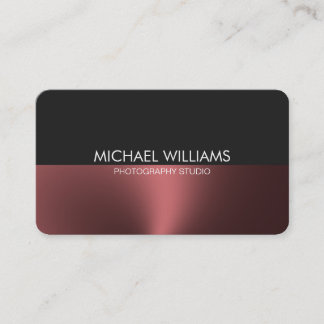 Elegante Metal Pulido Profesional Visitekaartje