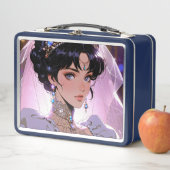 Elegante metalen lunchbox (In situ)